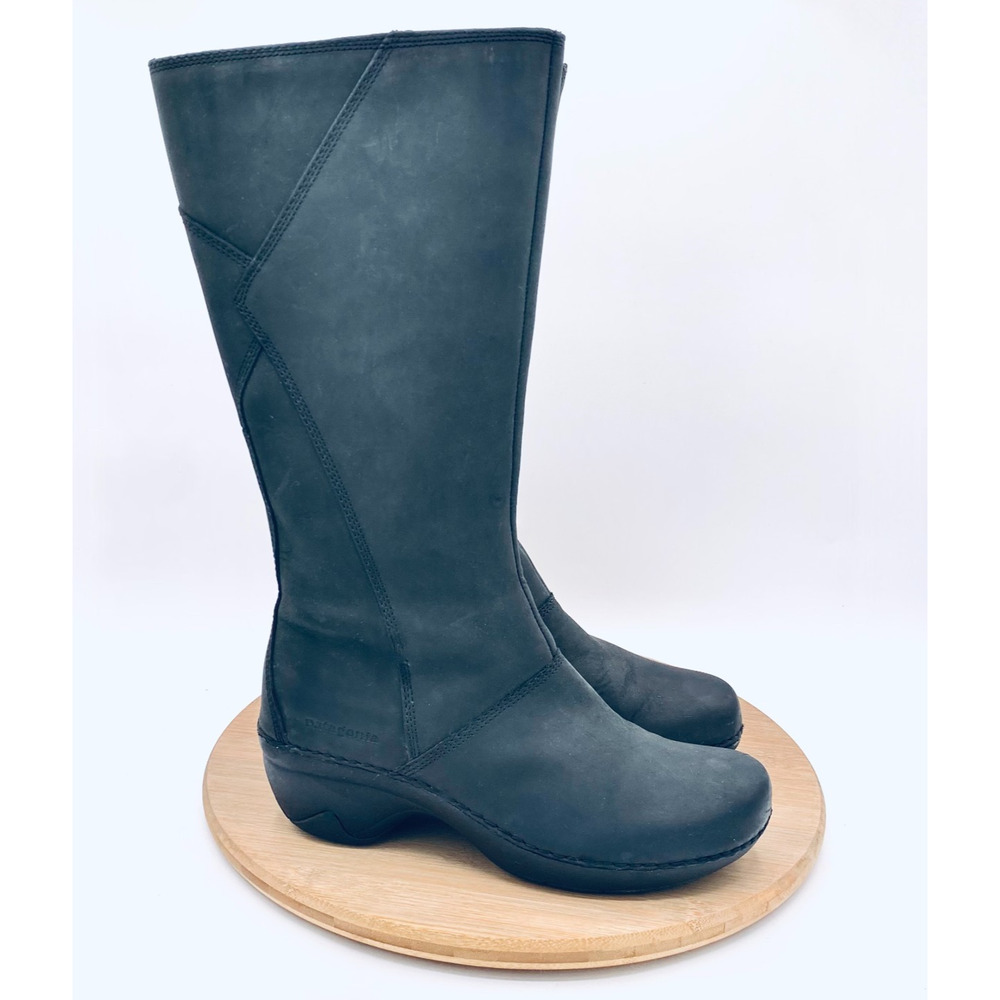 Patagonia Boots Womens 8 Gray Leather Knee High Outdoor Hiking